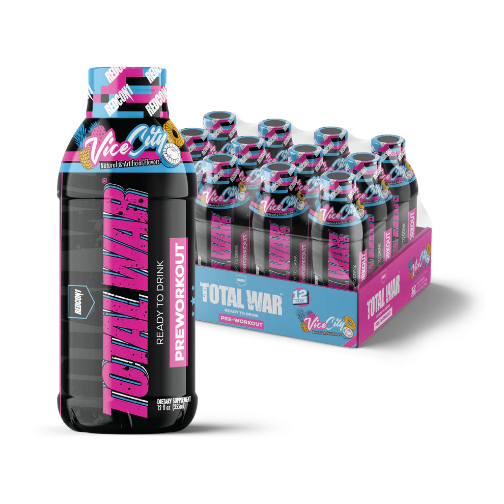 Redcon1 Total War Ready To Drink Pre Entreno 12 Pack vice city