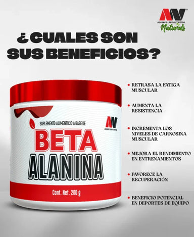 Advance Nutrition Beta Alanina 200g 100 Serv portada 2