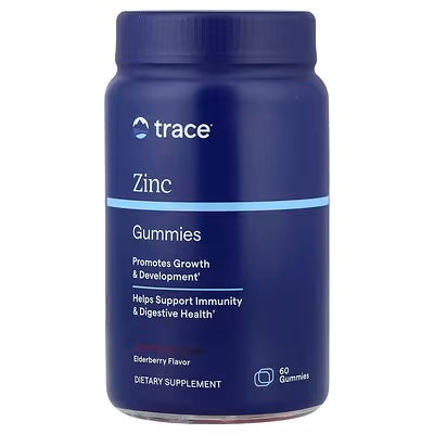 Trace Minerals Zinc 60 Gummies Elderberry