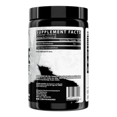 Nutrex Creatina Monohidratada 400gr 80 Servicios Informacion nutricional