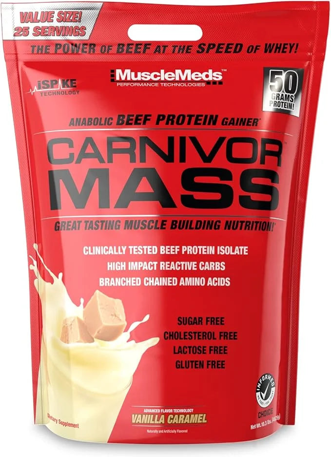 Musclemeds Proteina Carnivor Mass 10lbs vainilla