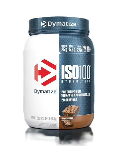 Dymatize Proteina Iso 100 1.4 Lbs 20 Servicios chocolate brownie