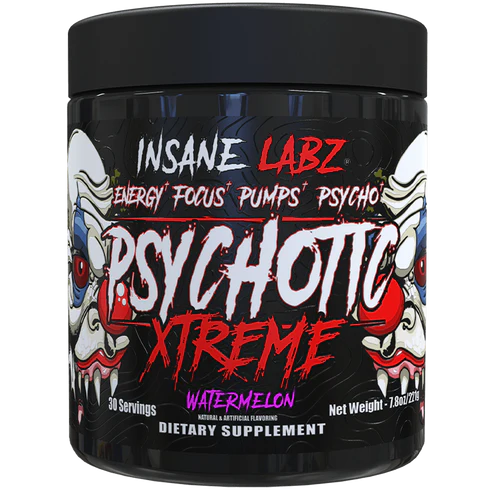 Insane Labz Psychotic Xtreme Pre Entreno 30 Servicios Watermelon Portada