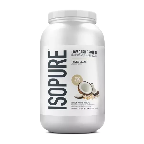 Isopure Proteina Low Carbs 3 Lbs 42 servicios coconut