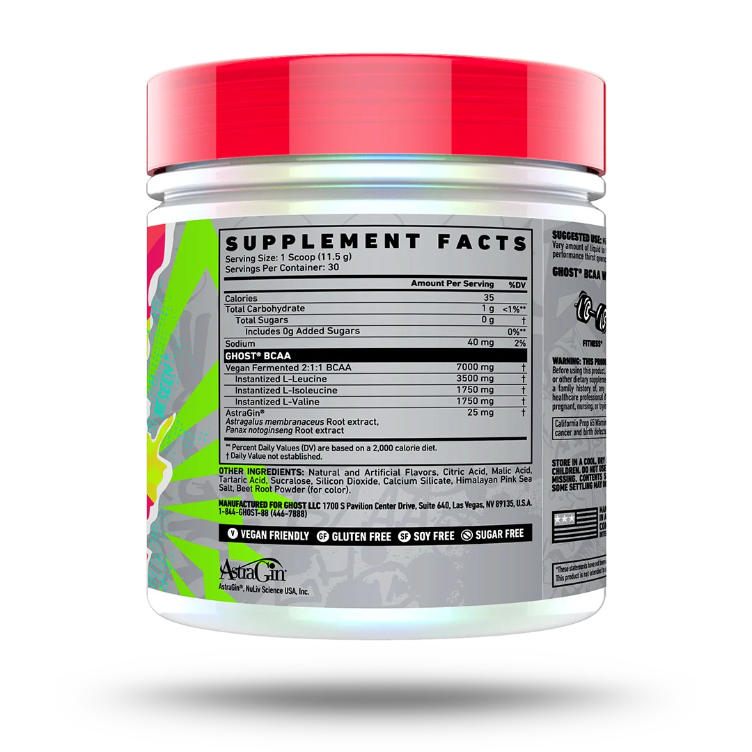 Ghost Bcaa Aminoacidos 30 Servicios informacion nutricional