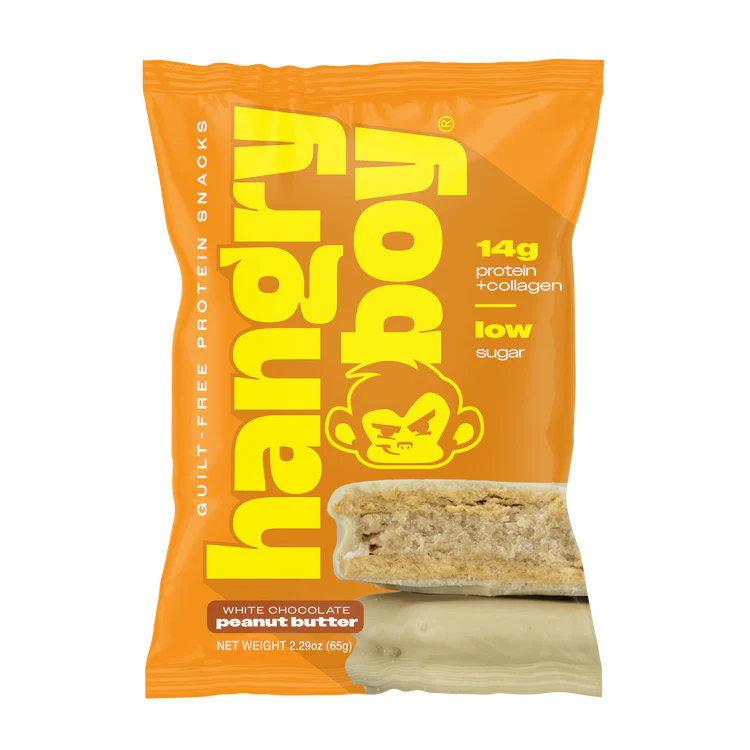 Hangryboy Protein Cookie 12 Pack White Chocolate Peanut butter Portada
