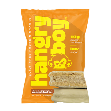 Hangryboy Protein Cookie 12 Pack White Chocolate Peanut butter Portada
