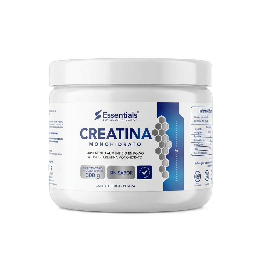 Essentials Creatina Monohidratada 300g 60 Servicios