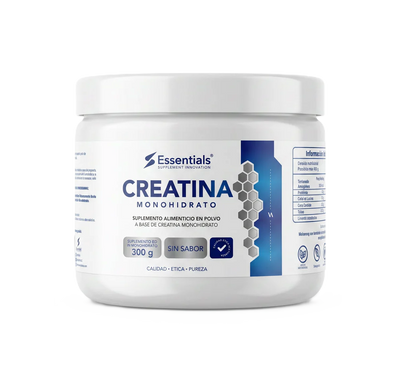 Essentials Creatina Monohidratada 300g 60 Servicios