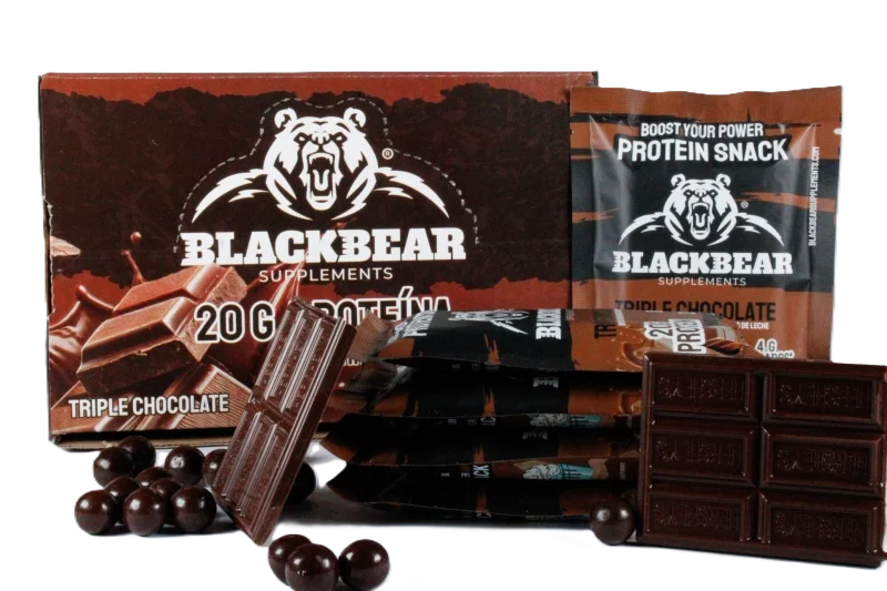 BlackBears Barras de Proteina 10pz Triple Chocolate Portada
