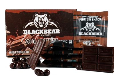 BlackBears Barras de Proteina 10pz Triple Chocolate Portada