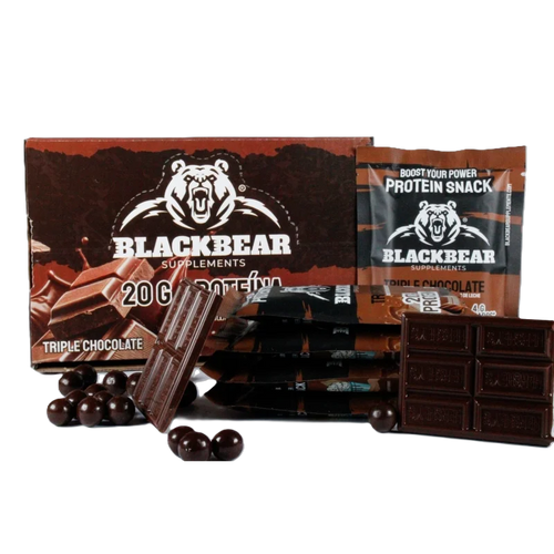 BlackBears Barras de Proteina 10pz Triple Chocolate Portada