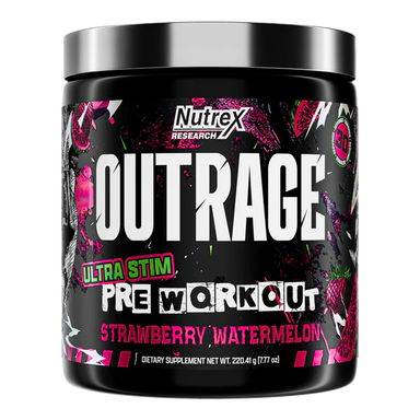 Nutrex Outrage Pre Workout 30 Serv strawberry watermelon