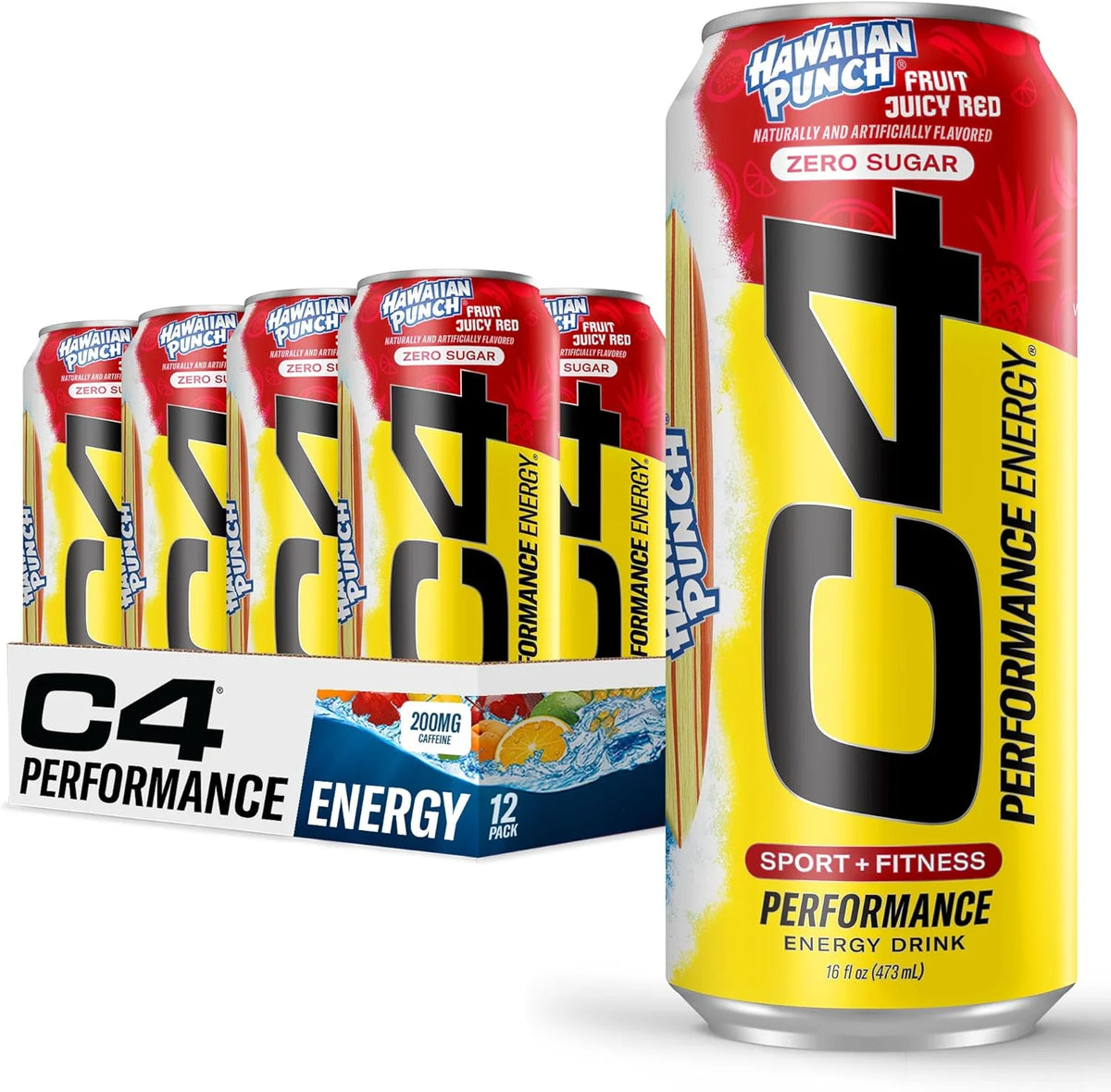 Cellucor C4 Energy Drink 16oz 12 Pack Hawaiian Punch