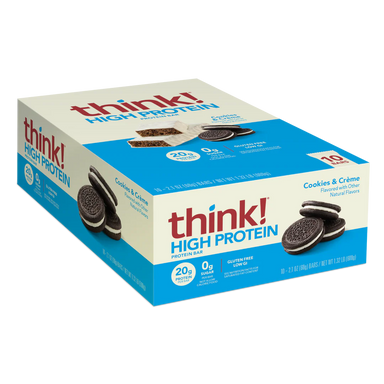 Think! High Protein 10 Barras de Proteina cookies and cream