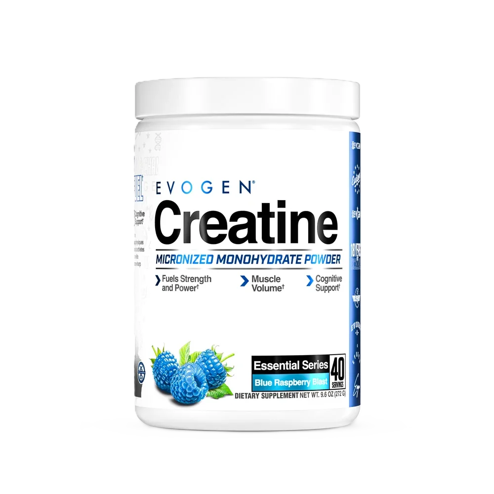 Evogen Creatina 280gr 40 Servicios Blue Raspberry Blast Portada