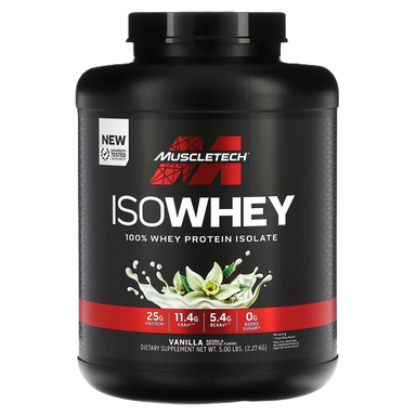 MUSCLETECH ISO WHEY 5 LBS PROTEINA Vainilla