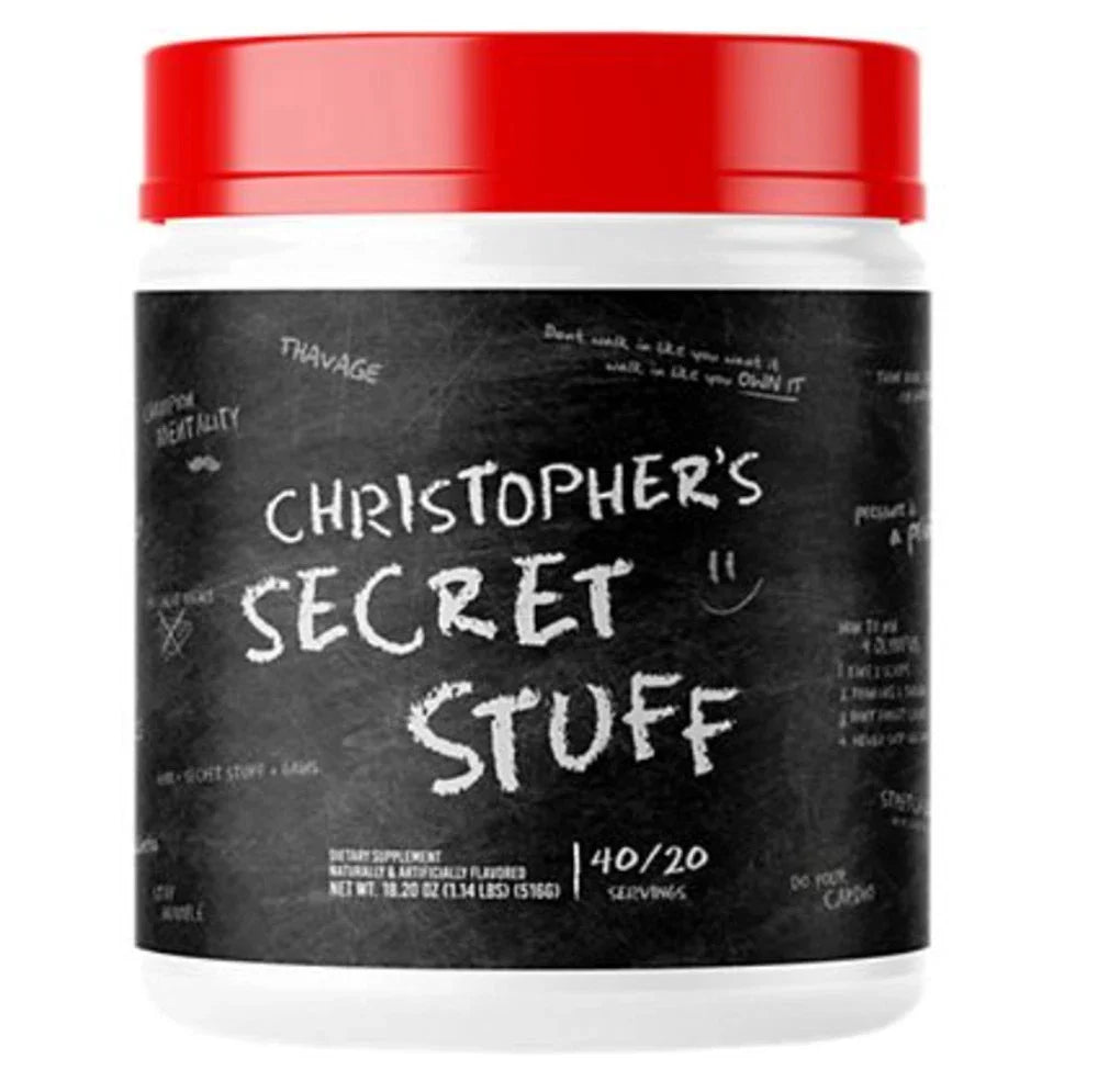 Raw Nutrition Christopher's Secret Stuff Pre Entreno 40 Servicios
