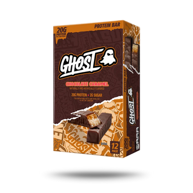 Ghost Barras De Proteina 12 barras Chocolate Caramel