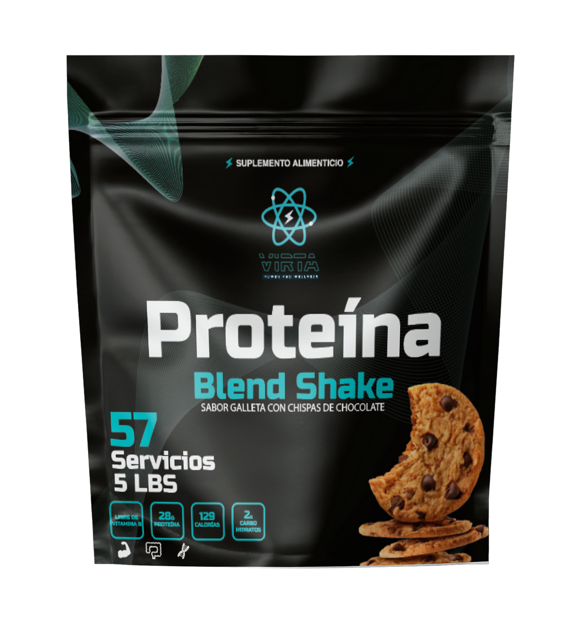 Virta Proteina Blend Shake 5lb 57 servicios