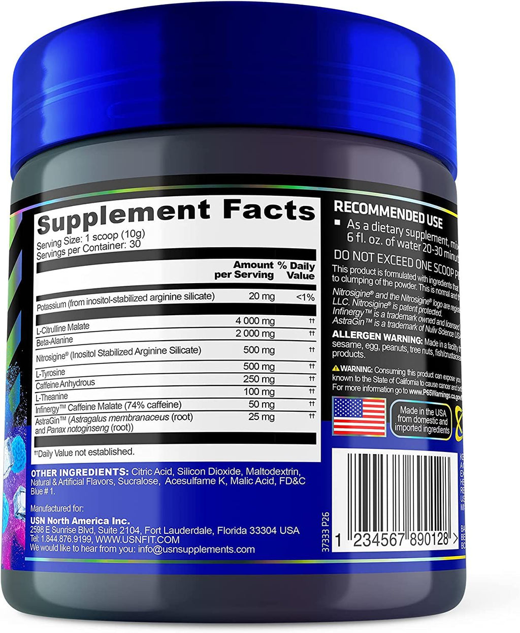 USN 3XT Power Pre Entreno 30 Servicios