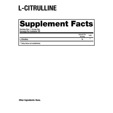 Dragon L-Citrulline 180g 60 Servicios
