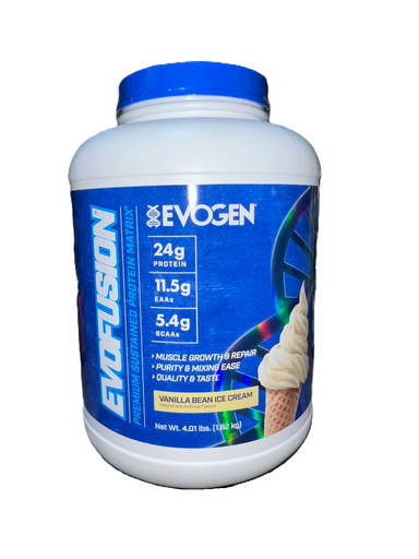 Evogen Evofusion 4.01 Lbs 52 Servicios Vainilla Bean Ice Cream Proteina