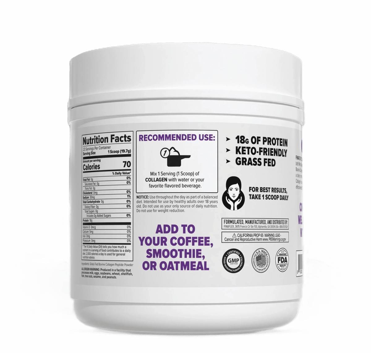Finaflex Collagen Grass-Fed 23 servicios