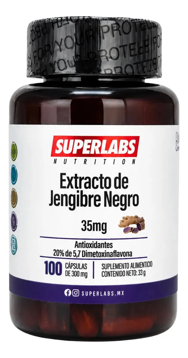 Extracto de Jengibre Negro 35mg 100 capsulas