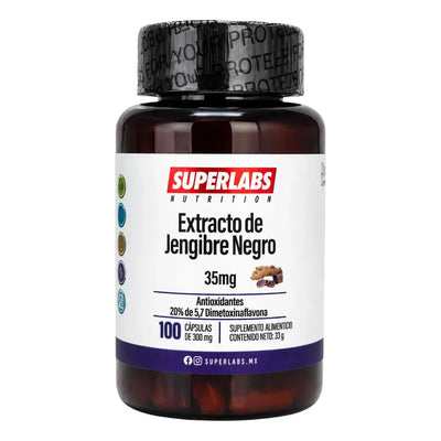 Extracto de Jengibre Negro 35mg 100 capsulas
