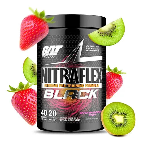 GAT Sport Nitraflex Black Pre Entreno 40 Servicios
