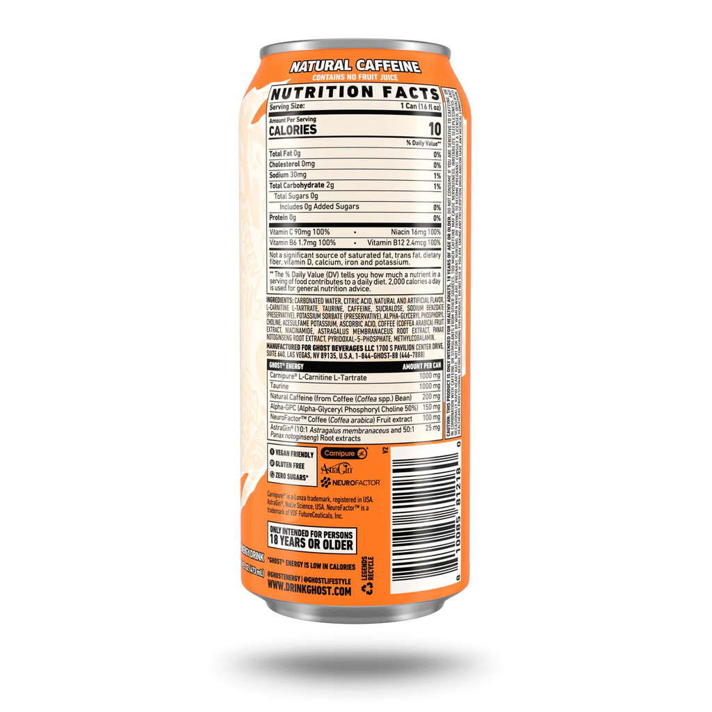 Ghost Energy Drink 15 pack (Sour Patch Redberry, Sour Patch Blue Raspberry , Orange Cream)
