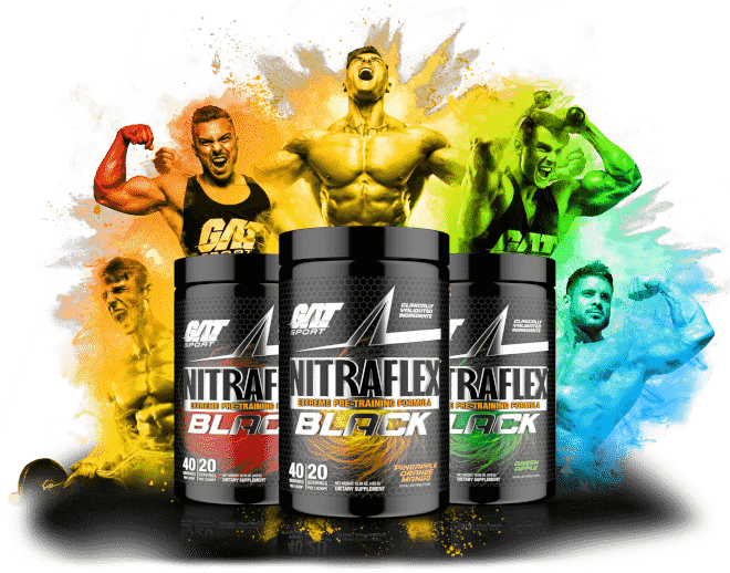 GAT Sport Nitraflex Black Pre Entreno 40 Servicios