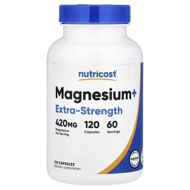 Nutricost Glicinato de Magnesio 420mg 120 Capsulas