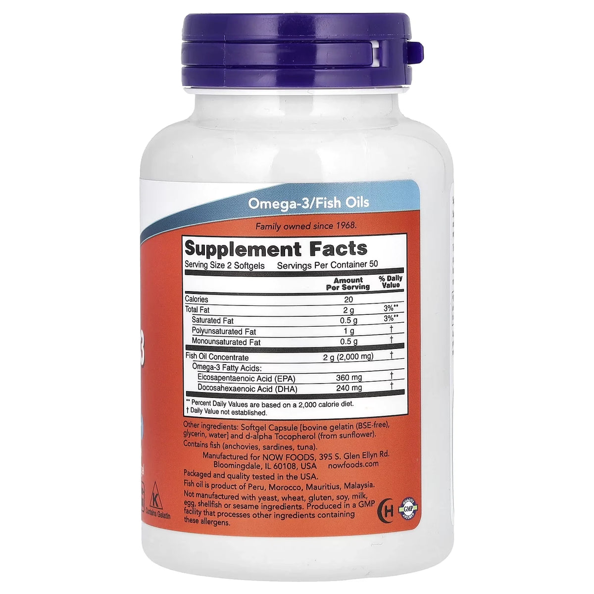Now Foods Omega 3 100 Capsulas