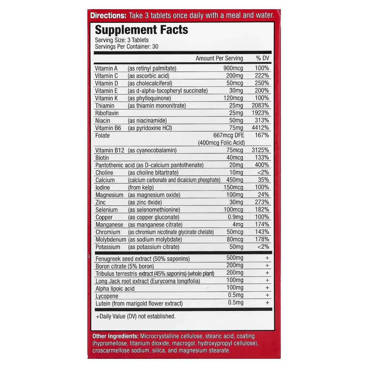 MuscleMeds Multivitaminico Vitamin T 90 tabletas