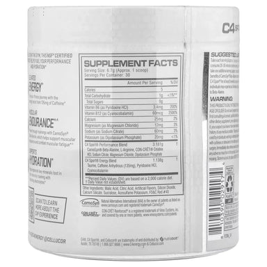 Cellucor C4 Sport Pre Entreno 30 servicios