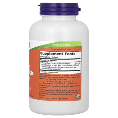 Now Foods Turmeric Curcumin 120 Capsulas