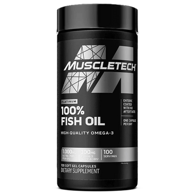 Muscletech Platinum 100 % Omega Fish Oil 100 capsulas